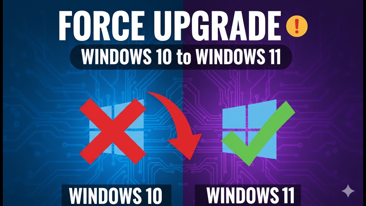 Forcer la mise à niveau vers Windows 11 sur un PC non compatible